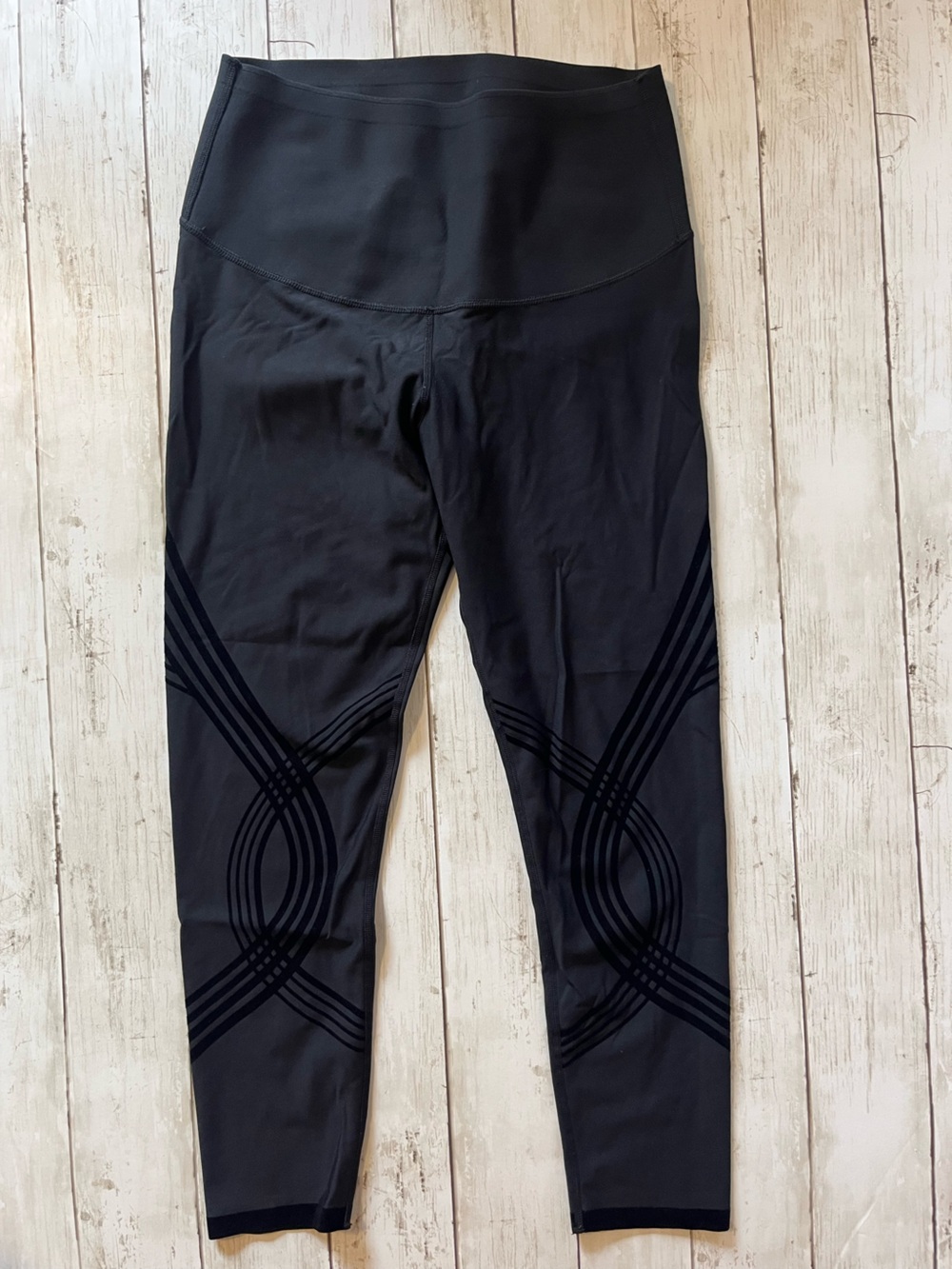 Fanka High Waisted Pants 7/8 Length Reversible Wear Body Sculpt Compression - Picture 7 of 16